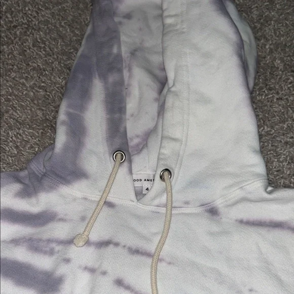 Good American Purple Tie Dye Hoodie - Picture 10 of 13